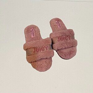 JUICY COUTURE SLIPPERS PINK SZ 8 NWOT
